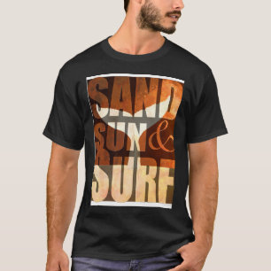 Camiseta Arte de Praia Areia Quente Sol e Ondas 2
