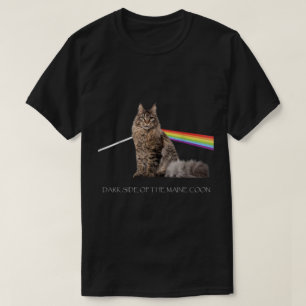 Camiseta Arte de Prisma Maine Coon Arco-íris