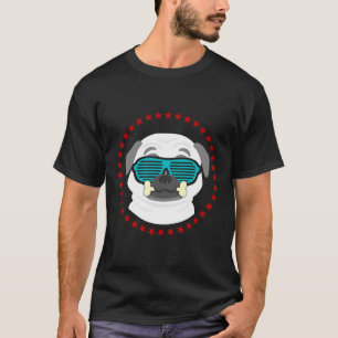 Camiseta Arte de Pug Estilosa e Humorística-Donos de Pug-Pu