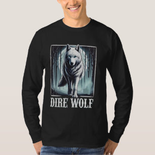 Camiseta Arte de reencontro de lobos brancos para a vida se