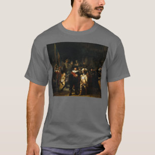 Camiseta Arte de Rembrandt que pinta o Nightwatch