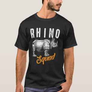 Camiseta Arte de Rinoceronte Engraçado Para Homens Mulheres