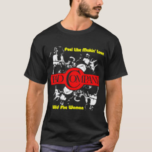 Camiseta Arte de Rock Icônica da Ba.d Co.mpany Com Poder Ou