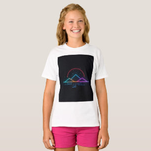 Camiseta Arte de Roupas de Rua de Inverno Neon