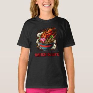 Camiseta Arte de Rua de Ramen Japonês Apimentado