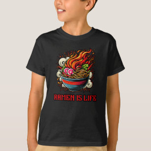 Camiseta Arte de Rua de Ramen Japonês Apimentado
