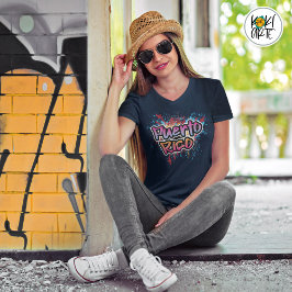 Camiseta Arte de Rua Grafite de Porto Rico