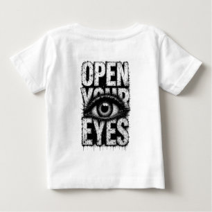 Camiseta Arte de Rua Grunge Gótica Abra Seus Olhos