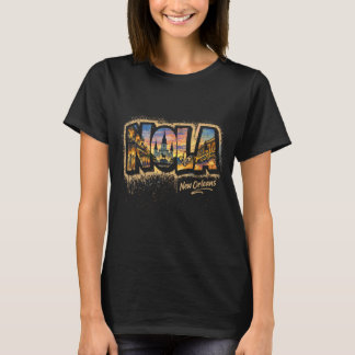 Camiseta Arte de Rua Viagem Design NOLA Nova Orleans