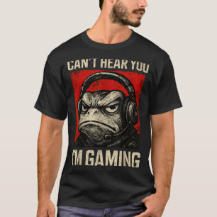 Camiseta Arte de Sapo Gamer Divertido para Homens Mulheres 