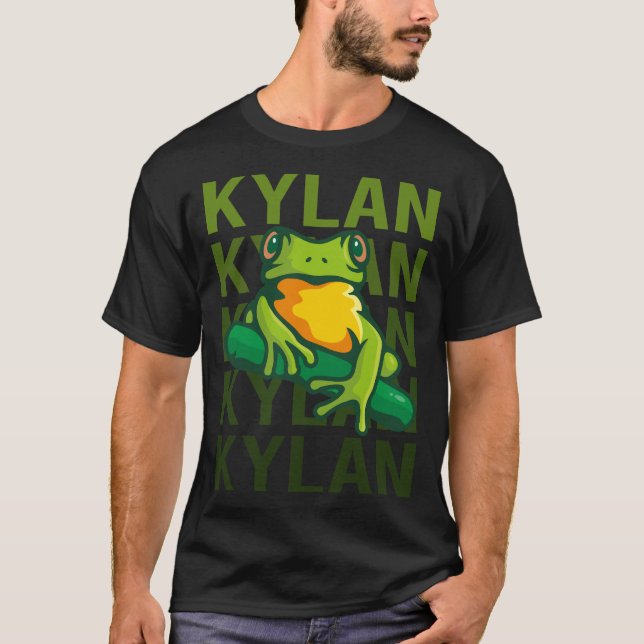 Camiseta Arte de Sapo - Nome Kylan (Frente)