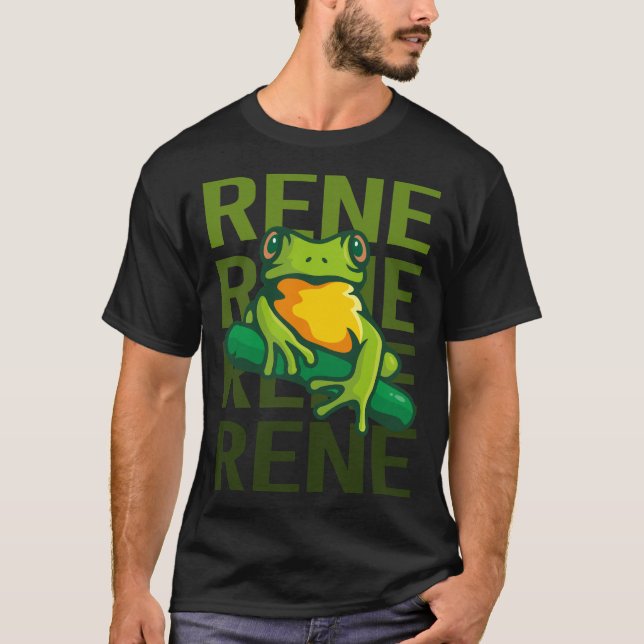 Camiseta Arte de Sapo - Nome Rene (Frente)