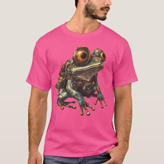 Camiseta Arte de Sapo Steampunk (Frente)