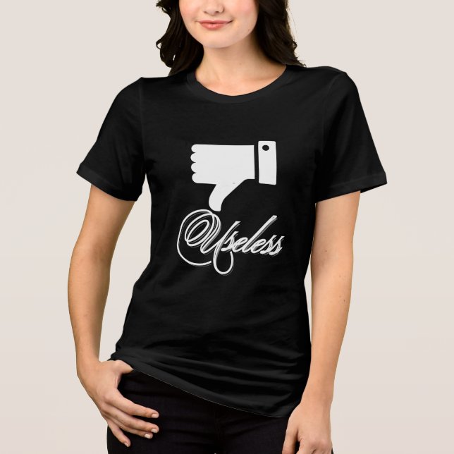 Camiseta Arte de Script Inútil (Frente)
