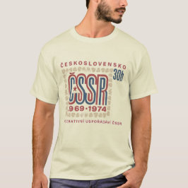 Camiseta Arte de selo vintage da Tchecoslováquia ČSSR