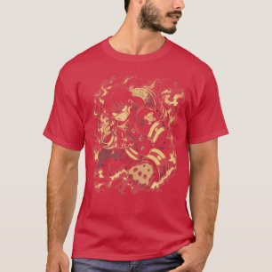 Camiseta Arte de Shinra Kusakabe Fire Force fã gráfico meni