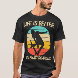 Camiseta Arte De Skate Cuja Arte Masculina É De Skateboard