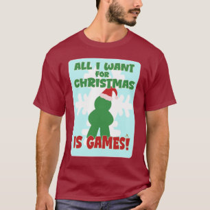 Camiseta Arte de slogan de Natal divertido para jogos