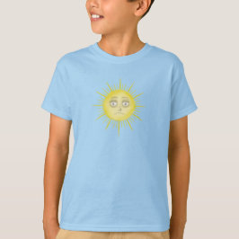 Camiseta Arte de Sol Abstrato Brilhante