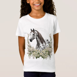 Camiseta Arte De Tatuagem De Cartoon De Appaloosa Com Front