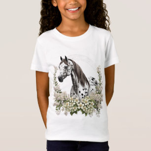 Camiseta Arte De Tatuagem De Cartoon De Appaloosa Com Front