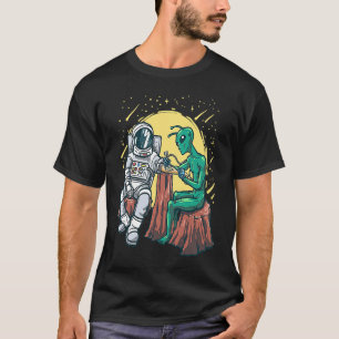 Camiseta Arte de Tatuagem de Tinta de Alienígena Exterior