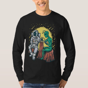 Camiseta Arte de Tatuagem de Tinta de Alienígena Exterior