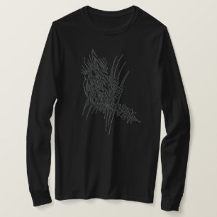 Camiseta Arte de Tatuagem Tribal Abstrata Básica