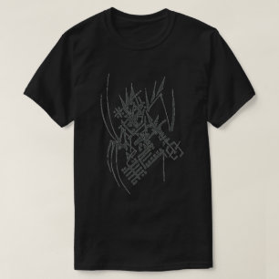 Camiseta Arte de Tatuagem Tribal Abstrata Blueprint