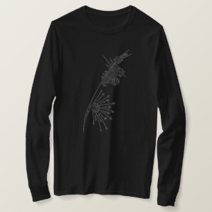 Camiseta Arte de Tatuagem Tribal Abstrata de Roda