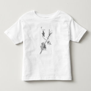 Camiseta Arte de Tatuagem Tribal Abstrata Preta e Branca