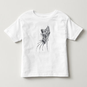 Camiseta Arte de Tatuagem Tribal Abstrata Preto e Branco em