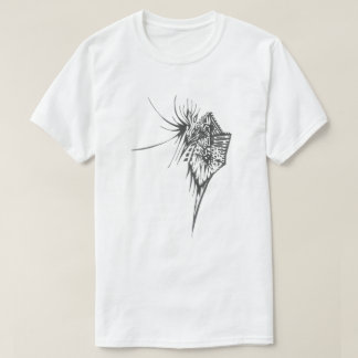 Camiseta Arte de Tatuagem Tribal Abstrato Preto Branco Jorn