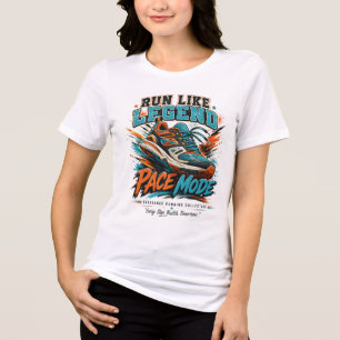Camiseta Arte de Tênis de Corrida Retro no Estilo Legend Pa