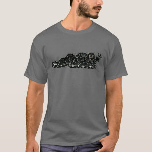 Camiseta Arte de Terror Esquisito do Monstro de Lama