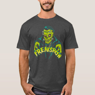 Camiseta Arte de Terror Frankenstein Zumbi Psychobilly Lowb
