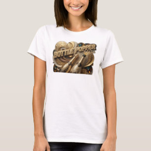 Camiseta Arte de Texto 3D Bela Laranja GARRAFA EXPLOSIVA