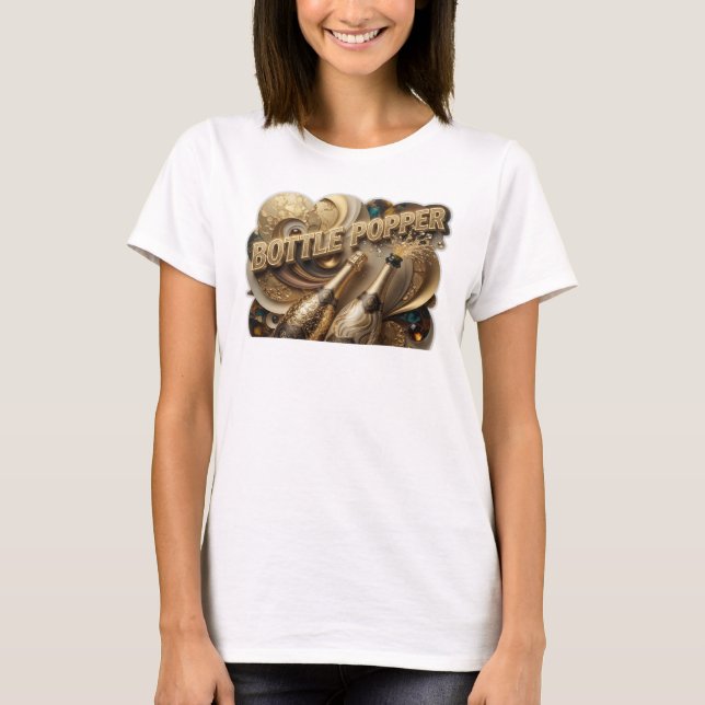 Camiseta Arte de Texto 3D Bela Laranja GARRAFA EXPLOSIVA (Frente)
