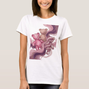 Camiseta Arte de Texto 3D Clássico Prata SEM DECORAÇÃO