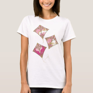 Camiseta Arte de texto 3D VOO DE PIPA Dourado Esbelto
