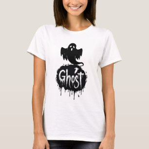 Camiseta Arte de texto gotejante de terror sombrio – Fantas