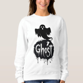 Camiseta Arte de texto pingando - Fantasma - Horror Sombrio