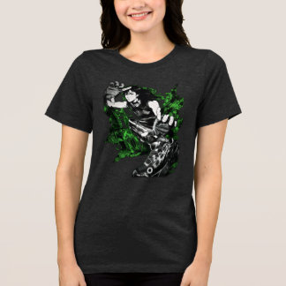 Camiseta Arte de Tinta Preta de Artista Marcial de Anime Di