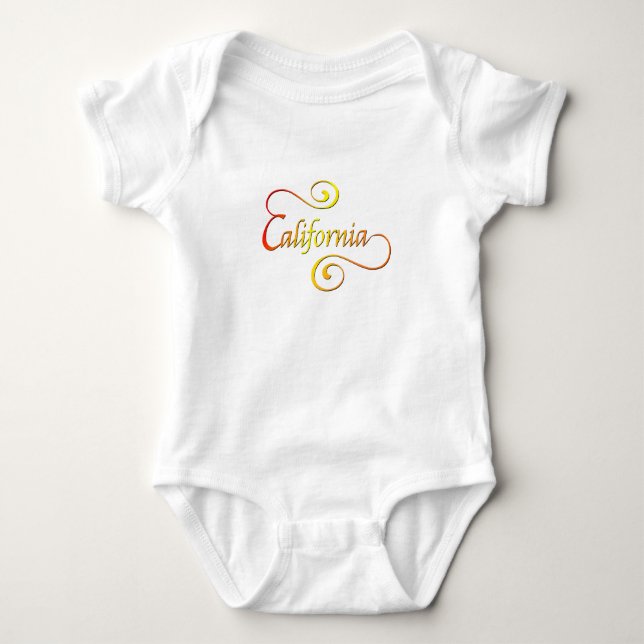 Camiseta Arte de Tipografia da Califórnia (Frente)