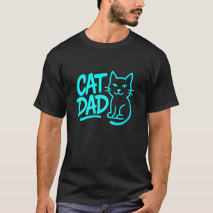 Camiseta Arte de Tipografia de Grafite do Pai do Gato