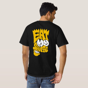 Camiseta Arte de Tipografia 'Eat My Shorts'
