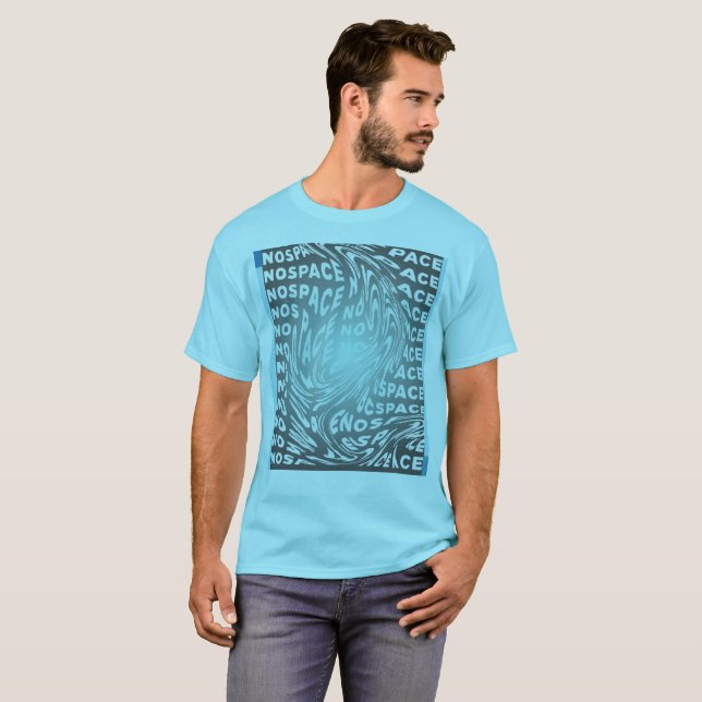 Camiseta Arte de Tipografia Sem Espaço (Frente Completa)