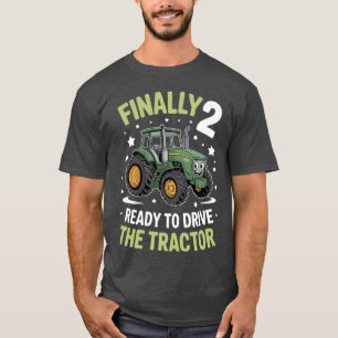 Camiseta Arte de trator Finalmente 2 Pronto Para Dirigir Fa