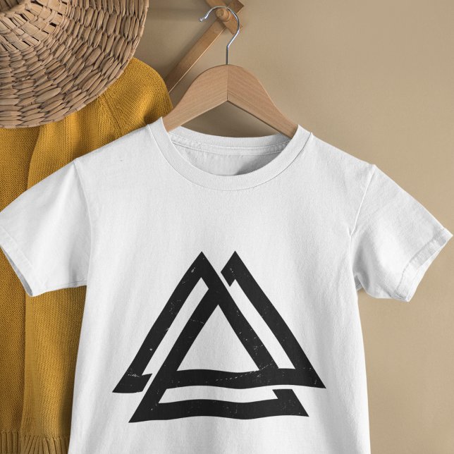 Camiseta Arte de Triângulo Viking (super soft so cozy and look cool printed baby t-shirt.)
