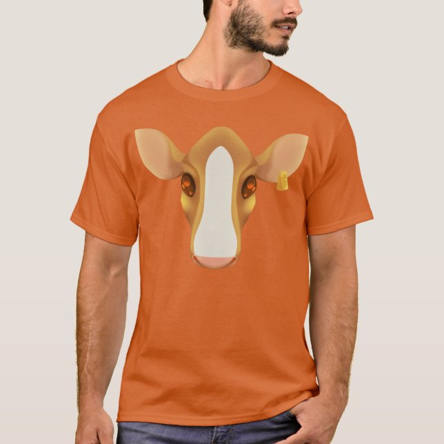 Camiseta Arte de Vaca sem Linhas Versão C (Frente)